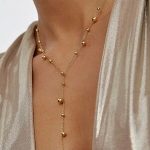 Elegant Gold Beaded Necklace